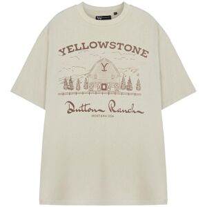 Yellowstone Men's Short Sleeved T-Shirt (Adult Oatmeal) in Beige Size: 2XL Beige 2XL Yellowstone Men's Short Sleeved T-Shirt (Adult Oatmeal) in Beige Size: 2XL Beige 2XL