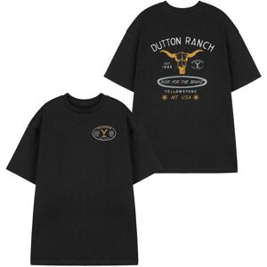 Yellowstone Men's Short Sleeved T-Shirt (Adult Black) in Black Size: Medium Black M Yellowstone Men's Short Sleeved T-Shirt (Adult Black) in Black Size: Medium Black M