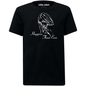 Amplified Men's Happier Than Ever Billie Eilish T-Shirt in Black Size: Large Black L Amplified Men's Happier Than Ever Billie Eilish T-Shirt in Black Size: Large Black L