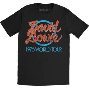 David Bowie XL Black 1978 Tour T-Shirt - Unisex David Bowie XL Black 1978 Tour T-Shirt - Unisex