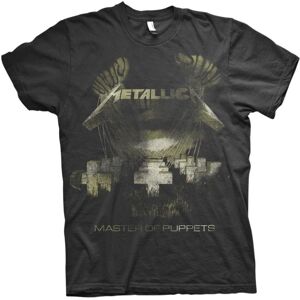 Metallica Men's Master Of Puppets Distressed T-Shirt in Black Size: Small Black S Metallica Men's Master Of Puppets Distressed T-Shirt in Black Size: Small Black S