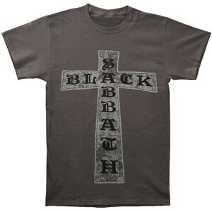 Black Sabbath Men's Cross T-Shirt in Charcoal Size: Large Charcoal L Black Sabbath Men's Cross T-Shirt in Charcoal Size: Large Charcoal L