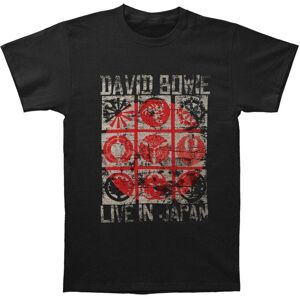 David Bowie Men's Live In Japan T-Shirt in Black Size: Large Black L David Bowie Men's Live In Japan T-Shirt in Black Size: Large Black L