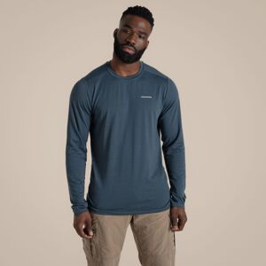 Craghoppers Men's NosiLife Abel Insect-Repellent Stretch Long Sleeved T-Shirt in Navy Size: 2XL Navy 2XL Craghoppers Men's NosiLife Abel Insect-Repellent Stretch Long Sleeved T-Shirt in Navy Size: 2XL Navy 2XL