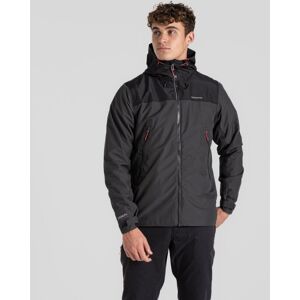 Craghoppers Men's Vanth Hooded Lightweight Waterproof Jacket in Jet Black Size: XL Jet Black XL Craghoppers Men's Vanth Hooded Lightweight Waterproof Jacket in Jet Black Size: XL Jet Black XL