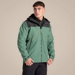 Craghoppers Men's Vanth Hooded Lightweight Waterproof Jacket in Green Size: Small Green S Craghoppers Men's Vanth Hooded Lightweight Waterproof Jacket in Green Size: Small Green S