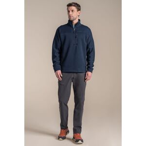 Craghoppers Men's Torney Half-Zip Knit-Look Insulating Active Fleece in Black Size: Large Black L Craghoppers Men's Torney Half-Zip Knit-Look Insulating Active Fleece in Black Size: Large Black L