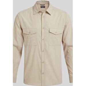 Craghoppers Men's Kiwi Long Sleeved Insect-Barrier Shirt in Beige Size: Small Beige S Craghoppers Men's Kiwi Long Sleeved Insect-Barrier Shirt in Beige Size: Small Beige S