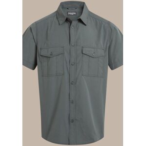 Craghoppers Men's Kiwi Short Sleeved Insect-Barrier Shirt in Dark Grey Size: Medium Dark Grey M Craghoppers Men's Kiwi Short Sleeved Insect-Barrier Shirt in Dark Grey Size: Medium Dark Grey M