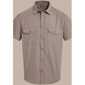 Craghoppers Men's Kiwi Short Sleeved Insect-Barrier Shirt in Beige Size: Large Beige L Craghoppers Men's Kiwi Short Sleeved Insect-Barrier Shirt in Beige Size: Large Beige L