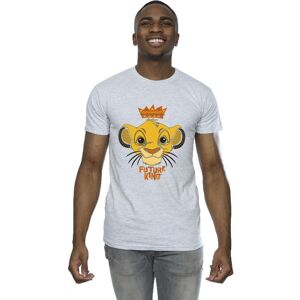 Disney Men's The Lion King Future King T-Shirt in Grey Size: Large Grey L Disney Men's The Lion King Future King T-Shirt in Grey Size: Large Grey L