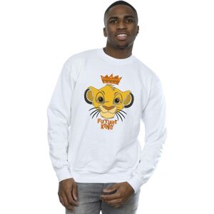Disney Men's The Lion King Future King Sweatshirt in White Size: Large White L Disney Men's The Lion King Future King Sweatshirt in White Size: Large White L
