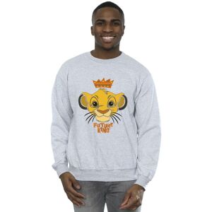 Disney Men's The Lion King Future King Sweatshirt in Grey Size: 2XL Grey 2XL Disney Men's The Lion King Future King Sweatshirt in Grey Size: 2XL Grey 2XL