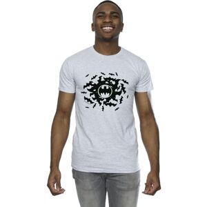 DC Comics Men's Batman Bat Swirl T-Shirt in Grey Size: Small Grey S DC Comics Men's Batman Bat Swirl T-Shirt in Grey Size: Small Grey S