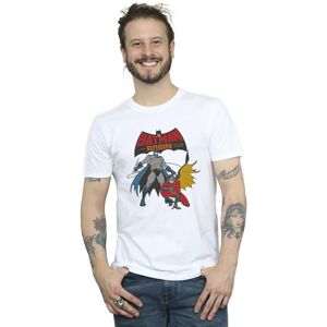 DC Comics Men's Batman & Robin T-Shirt in White Size: 5XL White 5XL DC Comics Men's Batman & Robin T-Shirt in White Size: 5XL White 5XL