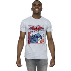 DC Comics Men's Batman Comic Strip T-Shirt in Grey Size: Medium Grey M DC Comics Men's Batman Comic Strip T-Shirt in Grey Size: Medium Grey M