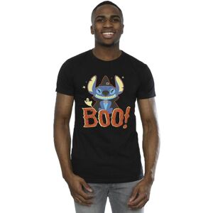 Disney Men's Lilo & Stitch Boo T-Shirt in Black Size: 3XL Black 3XL Disney Men's Lilo & Stitch Boo T-Shirt in Black Size: 3XL Black 3XL