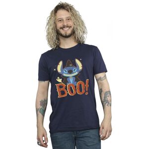 Disney Men's Lilo & Stitch Boo T-Shirt in Navy Size: 5XL Navy 5XL Disney Men's Lilo & Stitch Boo T-Shirt in Navy Size: 5XL Navy 5XL