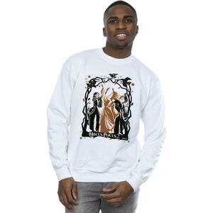 Disney Men's Hocus Pocus Birds Sweatshirt in White Size: Large White L Disney Men's Hocus Pocus Birds Sweatshirt in White Size: Large White L