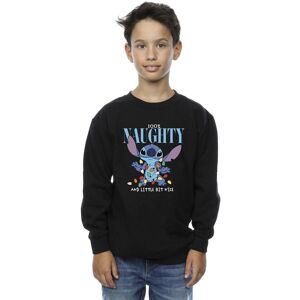 Disney Boy's Lilo & Stitch Naughty & Nice Sweatshirt in Black Size: 5-6 Years Black 5-6 Years Disney Boy's Lilo & Stitch Naughty & Nice Sweatshirt in Black Size: 5-6 Years Black 5-6 Years