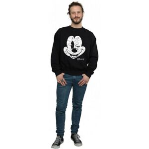 Disney Men's Mickey Mouse Face Sweatshirt in Black Size: 2XL Black 2XL Disney Men's Mickey Mouse Face Sweatshirt in Black Size: 2XL Black 2XL
