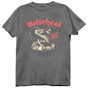 Motorhead Men's Love Me Like A Reptile T-Shirt in Charcoal Size: Large Charcoal L Motorhead Men's Love Me Like A Reptile T-Shirt in Charcoal Size: Large Charcoal L