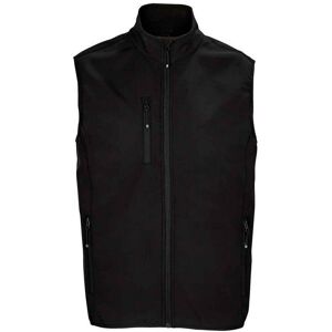 SOL'S Men's Falcon Softshell Body Warmer in Black Size: Small Black S SOL'S Men's Falcon Softshell Body Warmer in Black Size: Small Black S