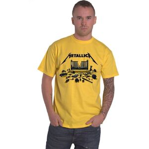 Metallica Men's 72 Seasons Simplified Cover Cotton T-Shirt in Yellow Size: Small Yellow S Metallica Men's 72 Seasons Simplified Cover Cotton T-Shirt in Yellow Size: Small Yellow S