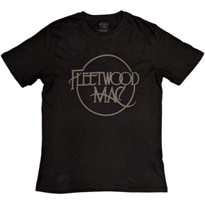 Fleetwood Mac Men's Classic Logo Cotton Hi-Build T-Shirt in Black Size: XL Black XL Fleetwood Mac Men's Classic Logo Cotton Hi-Build T-Shirt in Black Size: XL Black XL