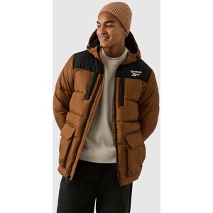 Reebok Men's Parka Puffer Jacket in Brown Size: Small Brown S Reebok Men's Parka Puffer Jacket in Brown Size: Small Brown S