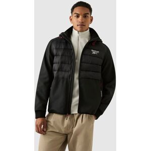 Reebok Men's Mixed Media Jacket in Black Size: Medium Black M Reebok Men's Mixed Media Jacket in Black Size: Medium Black M