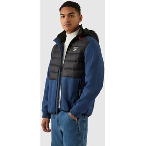Reebok Men's Mixed Media Jacket in Blue Size: Medium Blue M Reebok Men's Mixed Media Jacket in Blue Size: Medium Blue M