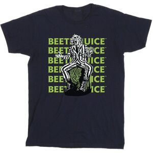 Beetlejuice Men's Pose Cotton T-Shirt in Navy Size: Medium Navy M Beetlejuice Men's Pose Cotton T-Shirt in Navy Size: Medium Navy M