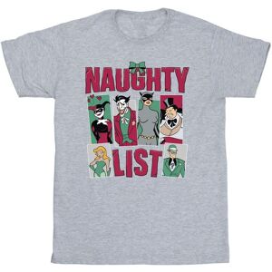 Batman Men's Naughty List T-Shirt in Grey Size: 3XL Grey 3XL Batman Men's Naughty List T-Shirt in Grey Size: 3XL Grey 3XL