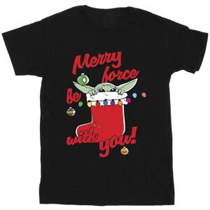 Star Wars Men's Merry Force Be With You Cotton T-Shirt in Black Size: 5XL Black 5XL Star Wars Men's Merry Force Be With You Cotton T-Shirt in Black Size: 5XL Black 5XL
