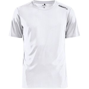 CRAFT Men's Rush Short-Sleeved T-Shirt in White Size: Small White S CRAFT Men's Rush Short-Sleeved T-Shirt in White Size: Small White S