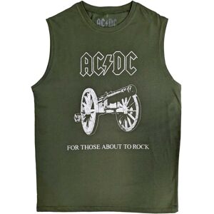 AC/DC Men's About To Rock Cotton Tank Top in Green Size: Medium Green M AC/DC Men's About To Rock Cotton Tank Top in Green Size: Medium Green M