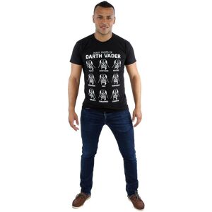 Star Wars Men's Many Faces Of Darth Vader Cotton T-Shirt in Black Size: XL Black XL Star Wars Men's Many Faces Of Darth Vader Cotton T-Shirt in Black Size: XL Black XL