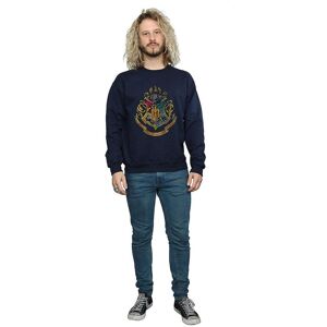 Harry Potter Men's Hogwarts Crest Cotton Sweatshirt in Navy Size: Medium Navy M Harry Potter Men's Hogwarts Crest Cotton Sweatshirt in Navy Size: Medium Navy M