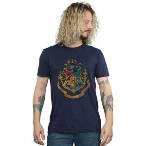 Harry Potter Men's Hogwarts Cotton T-Shirt in Navy Size: Small Navy S Harry Potter Men's Hogwarts Cotton T-Shirt in Navy Size: Small Navy S