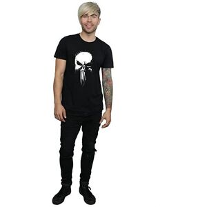 The Punisher Men's Spray Logo Cotton T-Shirt in Black Size: 3XL Black 3XL The Punisher Men's Spray Logo Cotton T-Shirt in Black Size: 3XL Black 3XL