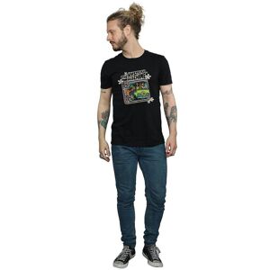 Scooby Doo Men's The Mystery Machine Cotton T-Shirt in Black Size: 3XL Black 3XL Scooby Doo Men's The Mystery Machine Cotton T-Shirt in Black Size: 3XL Black 3XL