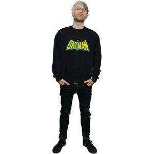 Batman Men's Retro Logo Cotton T-Shirt in Black Size: 3XL Black 3XL Batman Men's Retro Logo Cotton T-Shirt in Black Size: 3XL Black 3XL