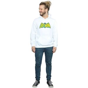 Batman Men's Retro Logo Cotton T-Shirt in White Size: 2XL White 2XL Batman Men's Retro Logo Cotton T-Shirt in White Size: 2XL White 2XL