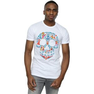 Coco Men's Skull Cotton T-Shirt in White Size: 2XL White 2XL Coco Men's Skull Cotton T-Shirt in White Size: 2XL White 2XL