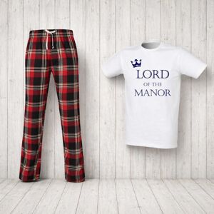 60 SECOND MAKEOVER Men's Lord Of The Manor Pyjama Set in Red Size: Medium Red M 60 SECOND MAKEOVER Men's Lord Of The Manor Pyjama Set in Red Size: Medium Red M