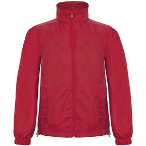 B&C Men's ID.601 Windbreaker in Red Size: XL Red XL B&C Men's ID.601 Windbreaker in Red Size: XL Red XL