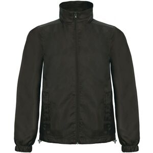 B&C Men's ID.601 Windbreaker in Black Size: 2XL Black 2XL B&C Men's ID.601 Windbreaker in Black Size: 2XL Black 2XL