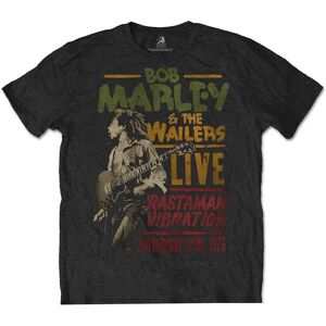Bob Marley Men's Rastaman Vibration Tour 1976 Cotton T-Shirt in Black Size: Small Black S Bob Marley Men's Rastaman Vibration Tour 1976 Cotton T-Shirt in Black Size: Small Black S