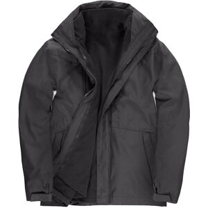 B&C Men's Corporate 3 in 1 Jacket in Dark Grey Size: 3XL Dark Grey 3XL B&C Men's Corporate 3 in 1 Jacket in Dark Grey Size: 3XL Dark Grey 3XL